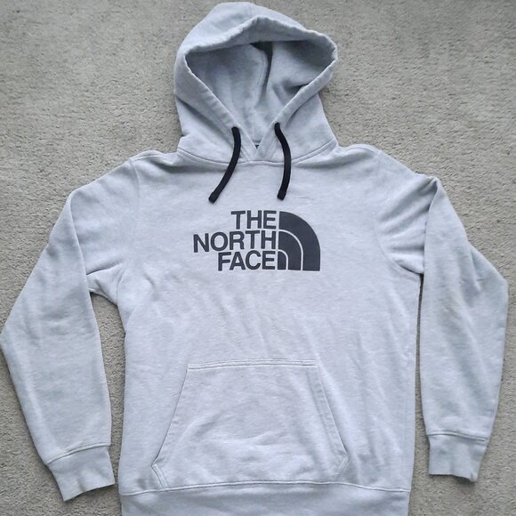 The North Face Other - North Face Half Dome Gray Hoodie Sweatshirt Adult M Spell out Logo Pullover